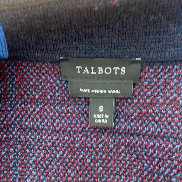 Talbots, NWOT, size small. Plaid Open Front Cardigan - Picture 6 of 7